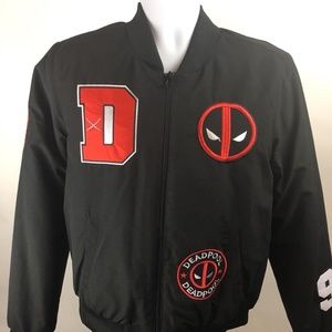 MARVEL COMICS' DEADPOOL BOMBER JACKET NWT